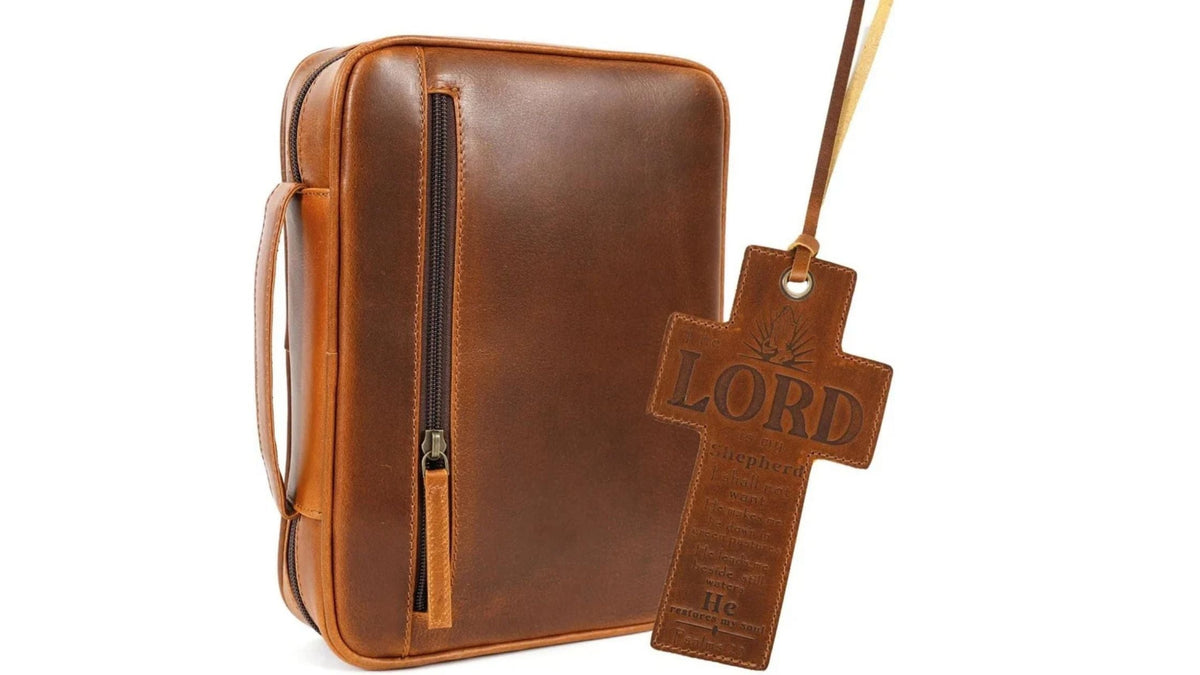 Full Grain Leather Bible Cover