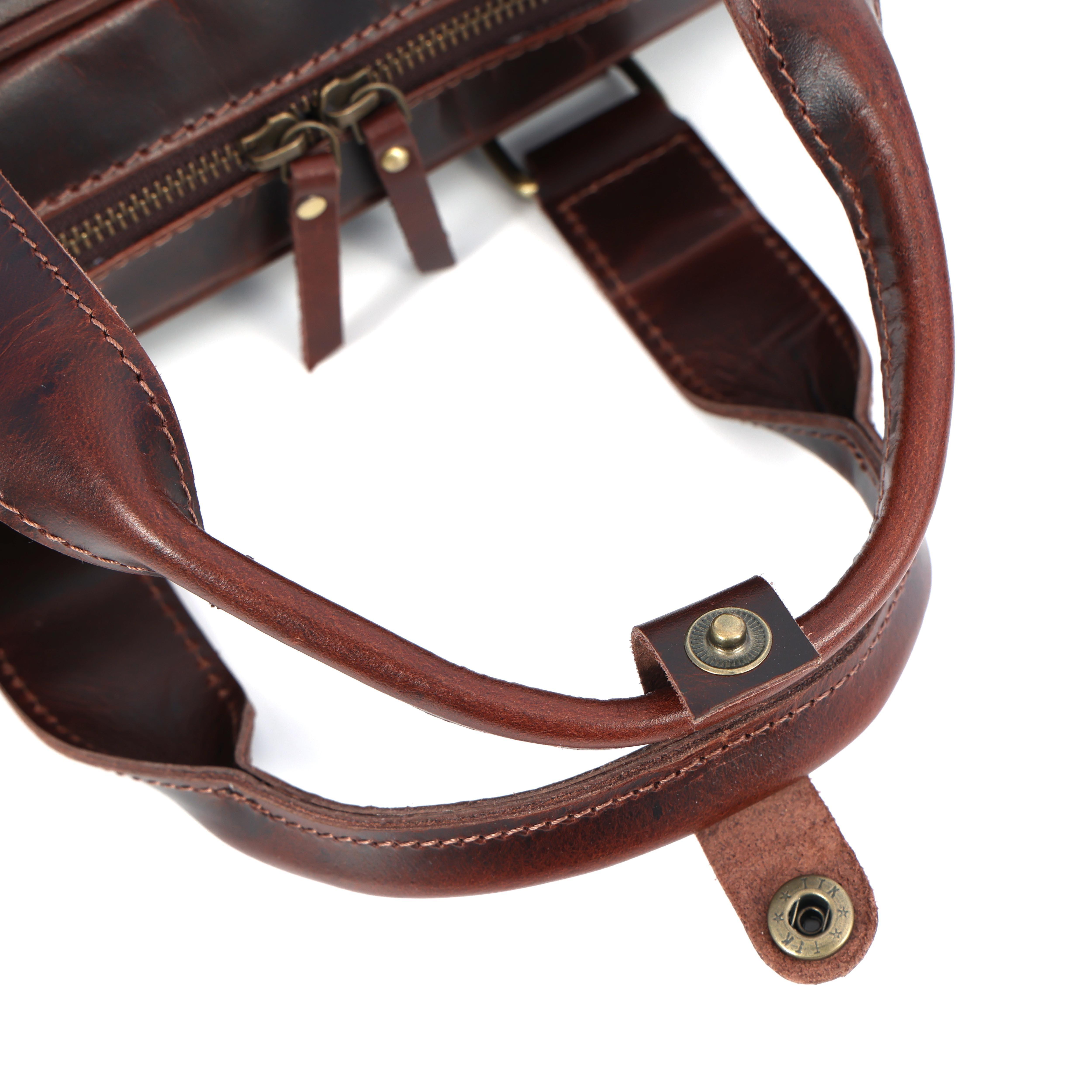 Leather Briefcase for 16-Inch Laptop - Elizo