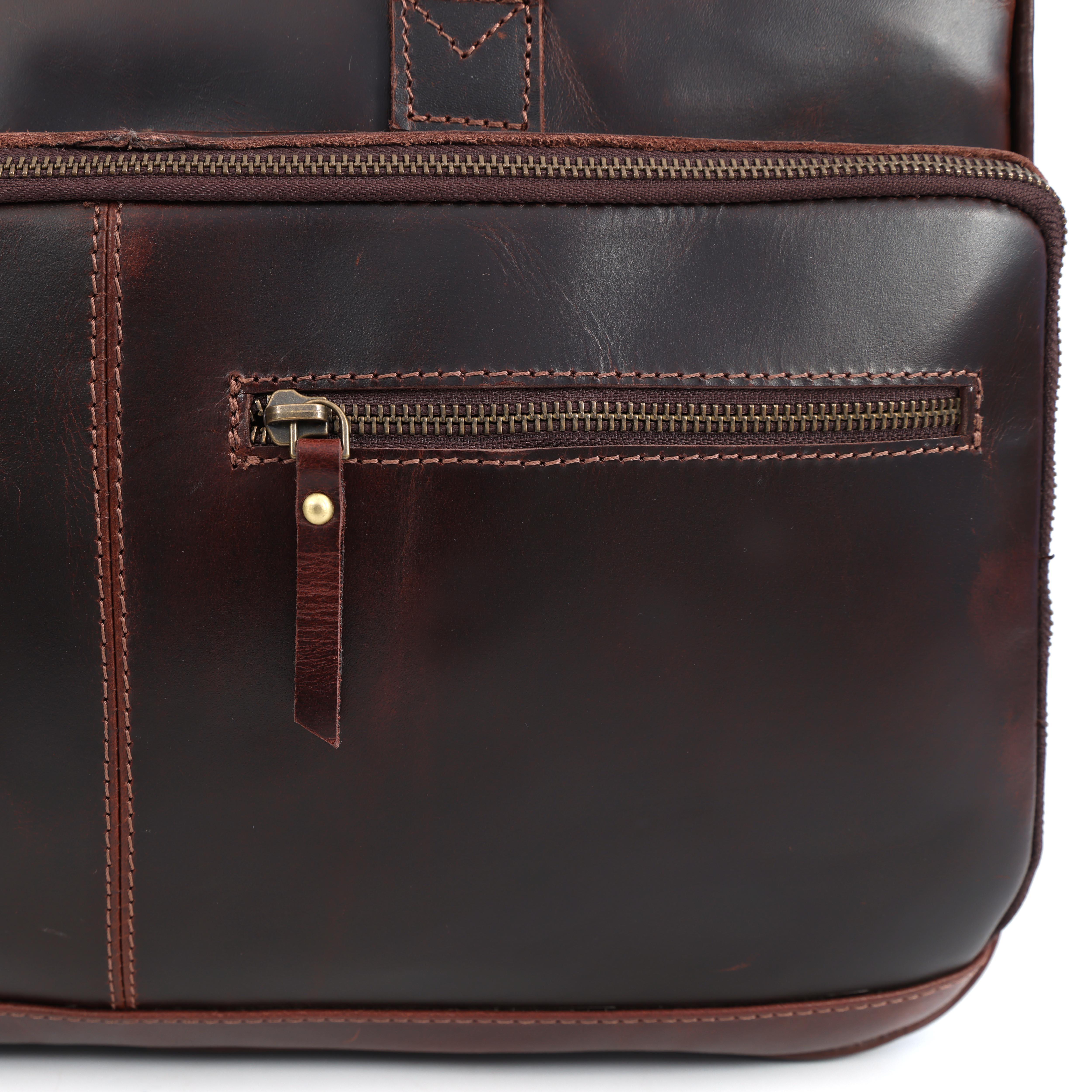 Leather Briefcase for 16-Inch Laptop - Elizo