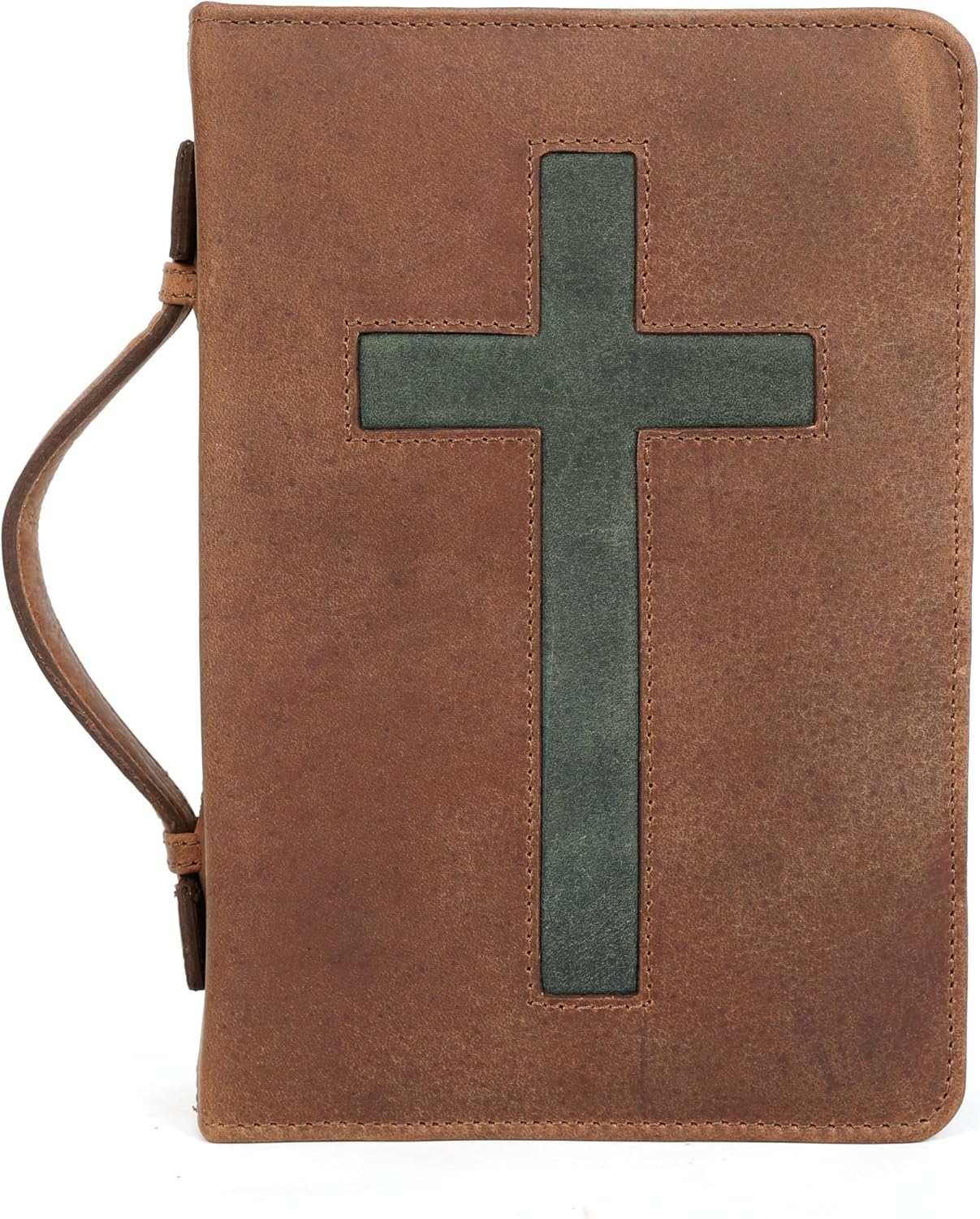 Cross Leather Bible Cover