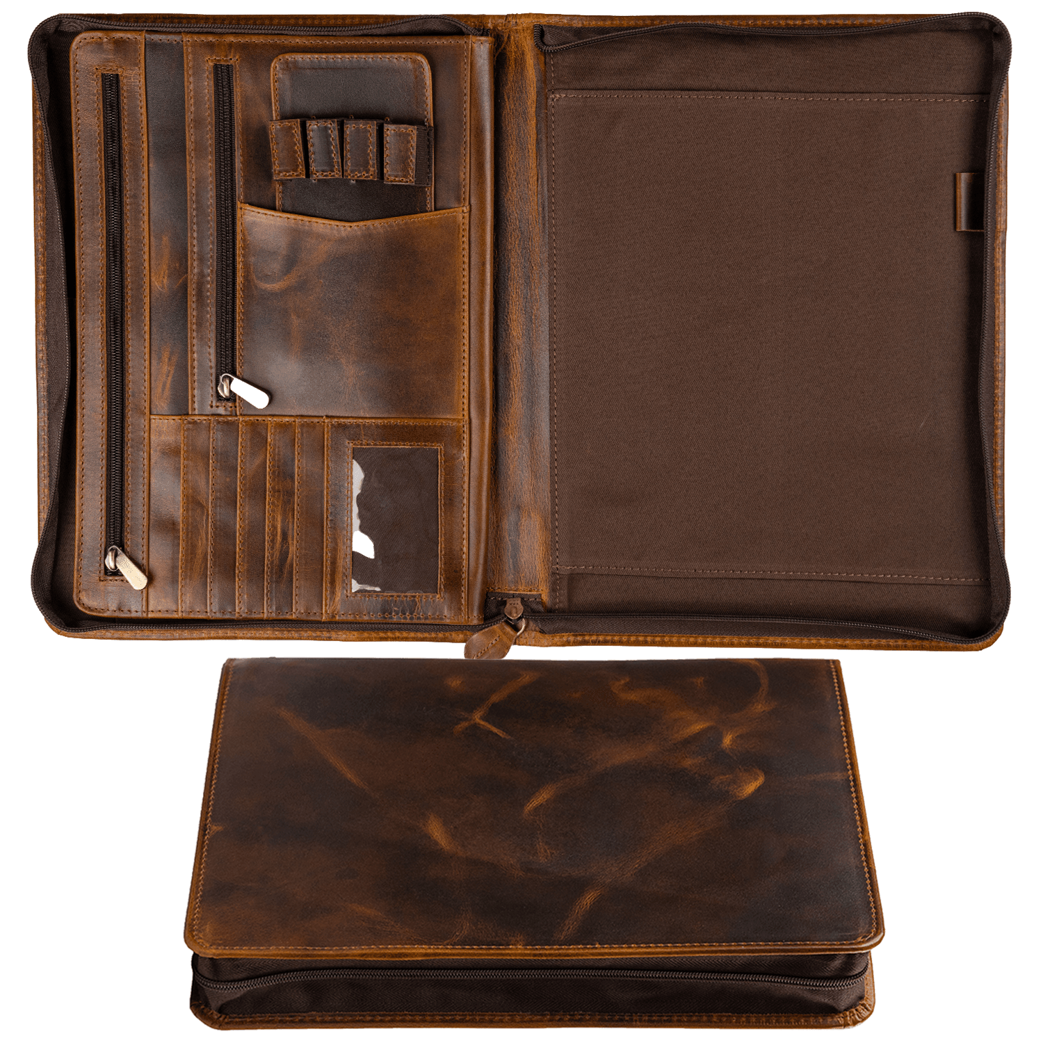 Premium Leather Portfolio Organizer - Elizo