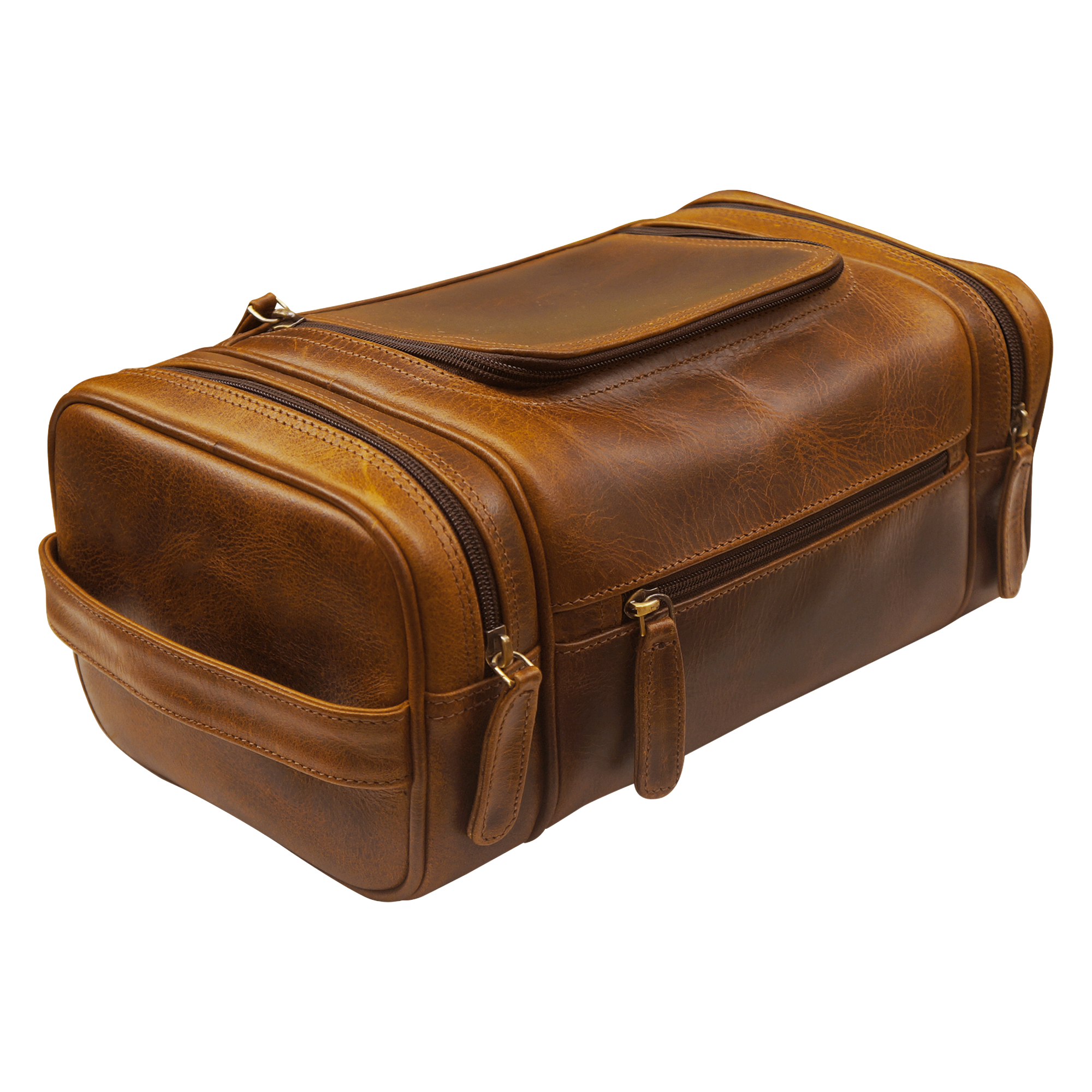 Leather mens discount travel toiletry bag