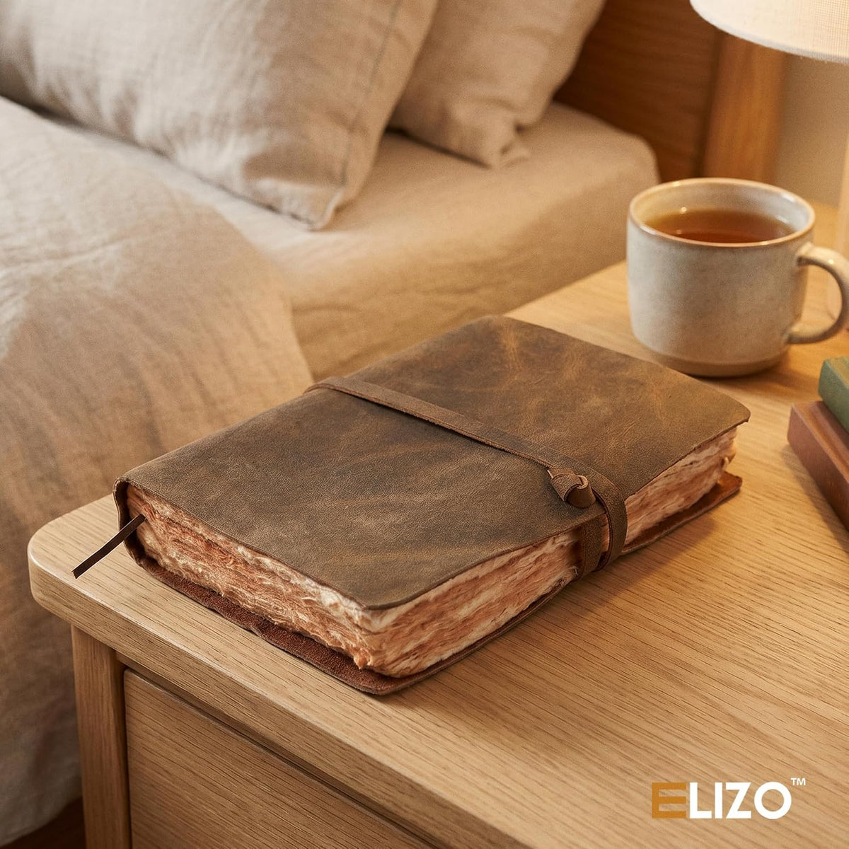 Leather Journal (6X8) - Strap Closure - Teak Brown