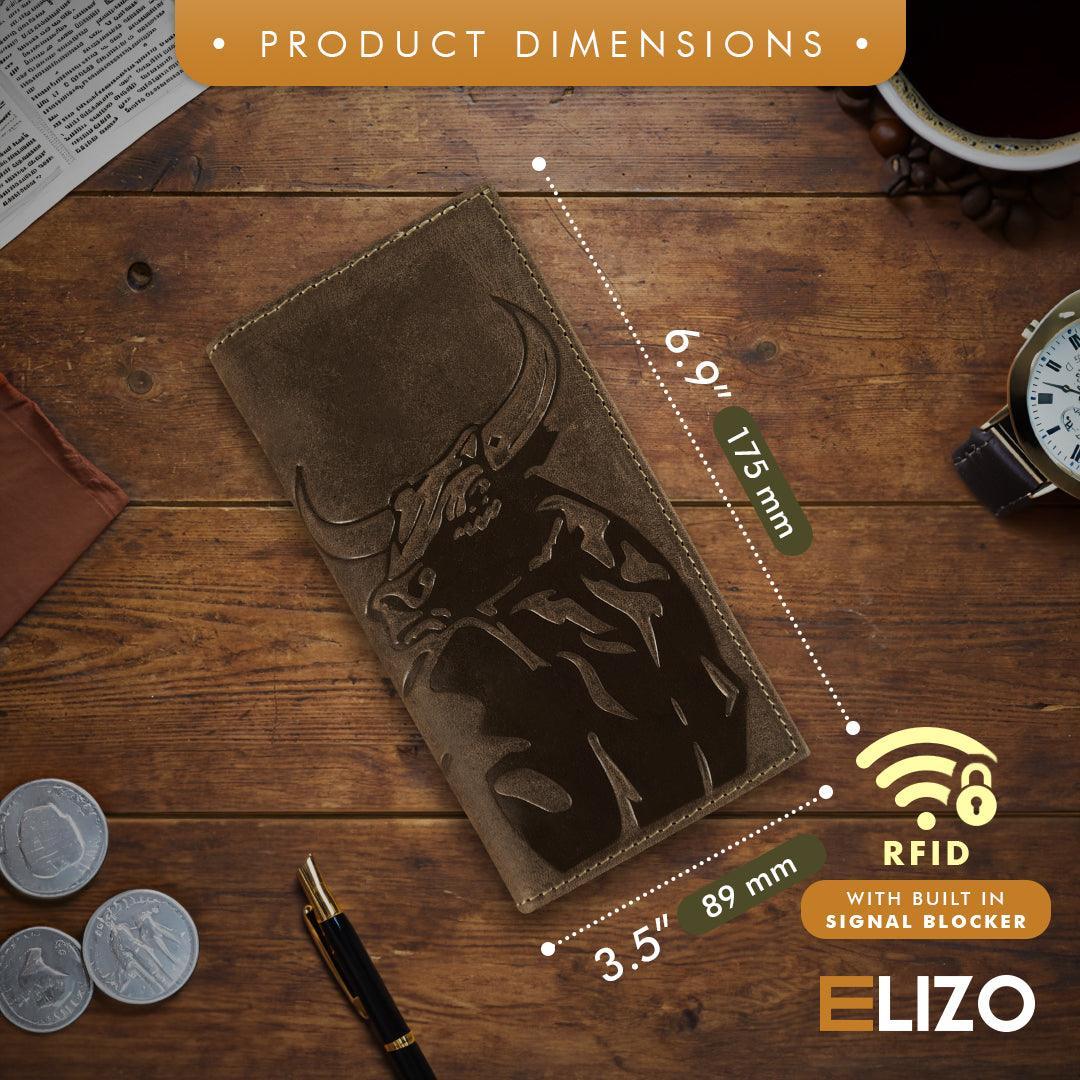 Mens Long Wallet (Bull) - Elizo