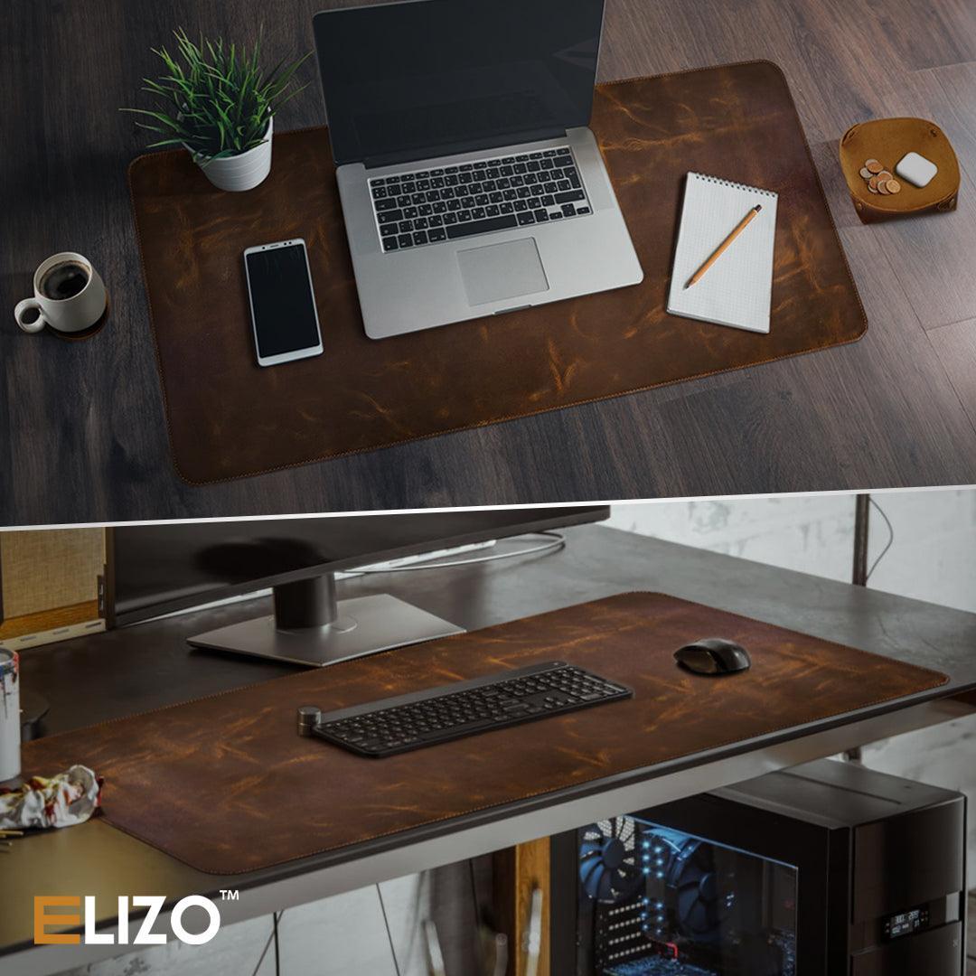 Leather Desk Pad Set (Antique) - Elizo
