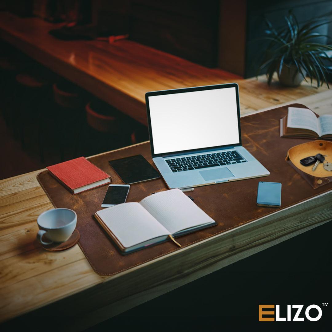 Leather Desk Pad Set (Antique) - Elizo