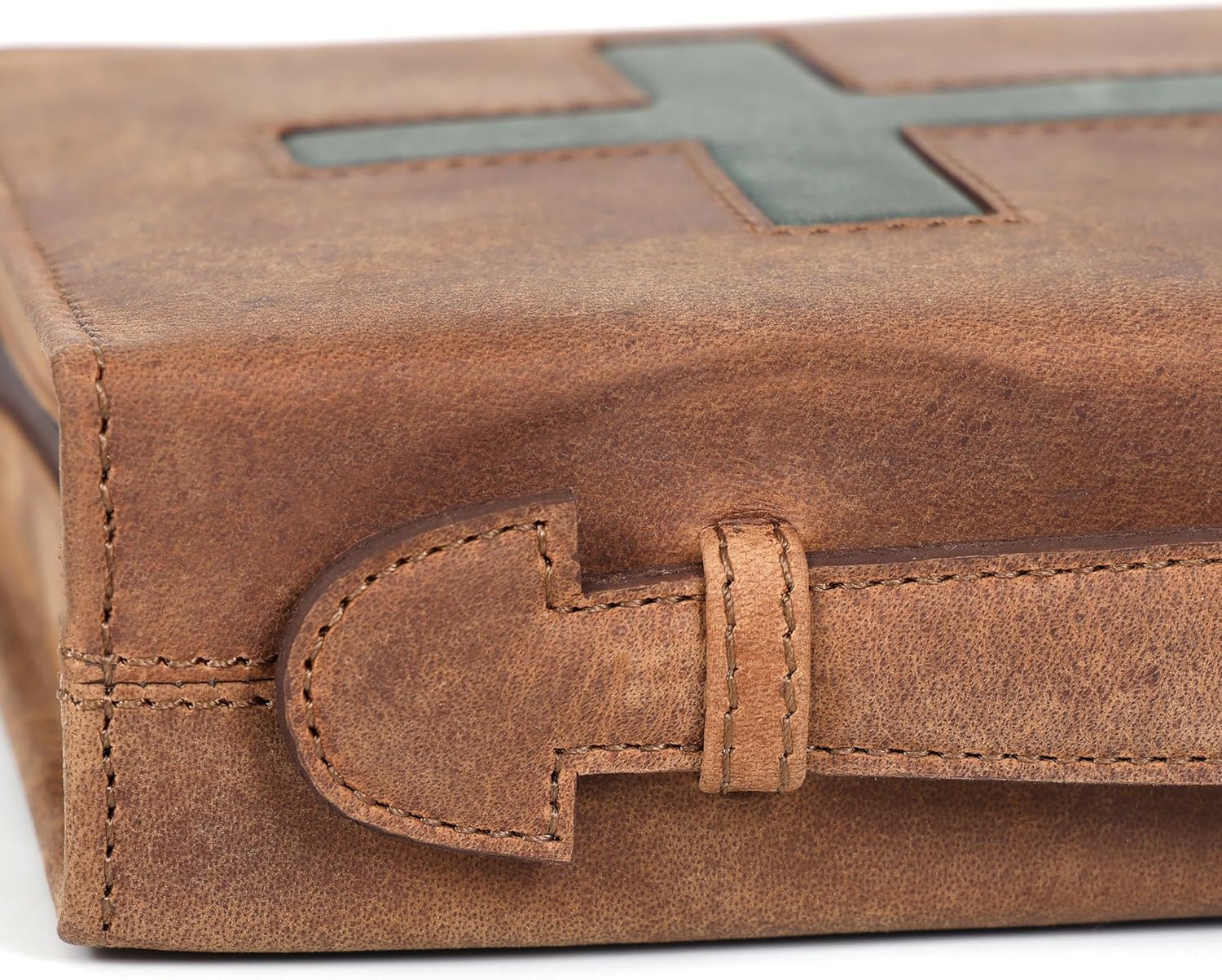Cross Leather Bible Cover