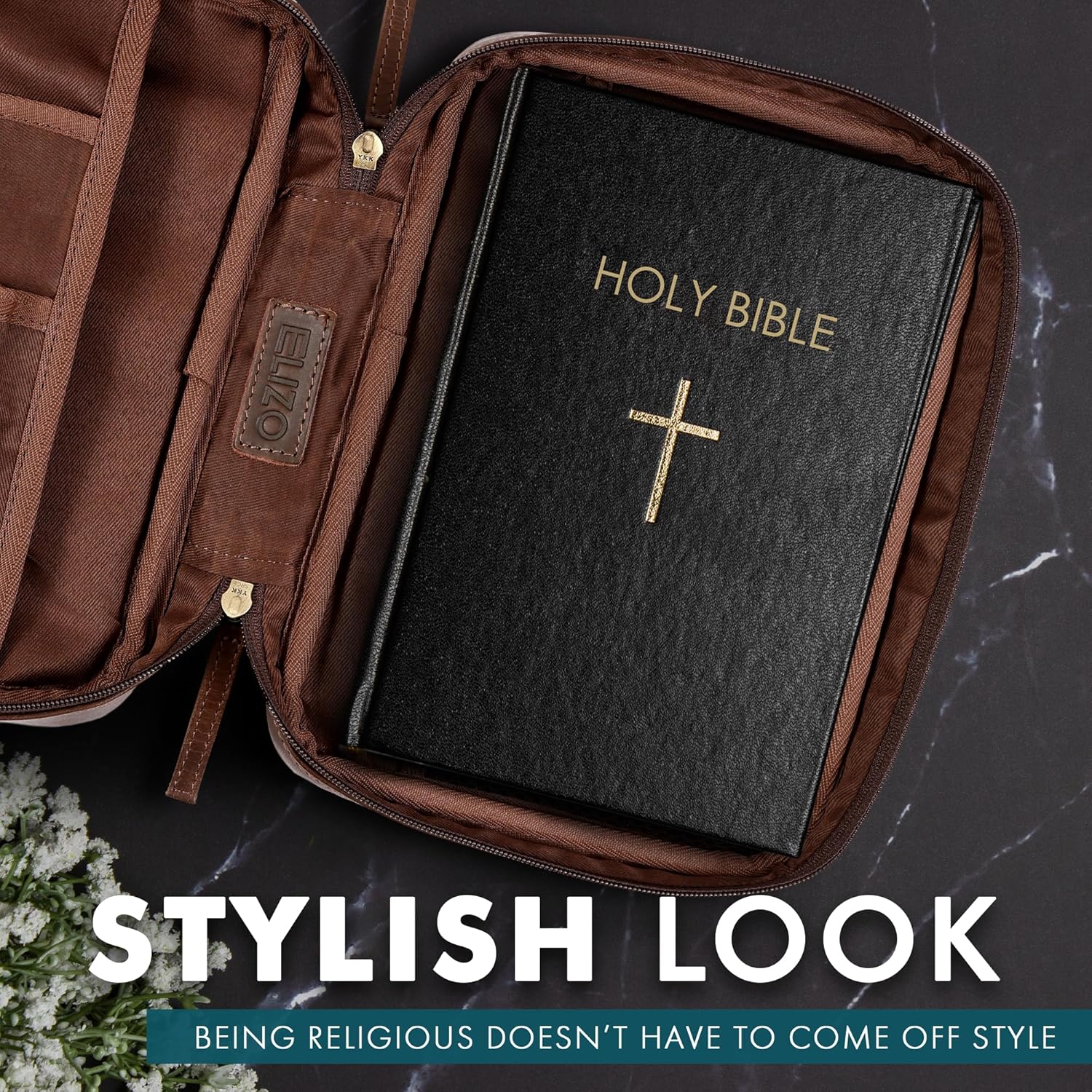 Standard Leather Bible Case (Brown)