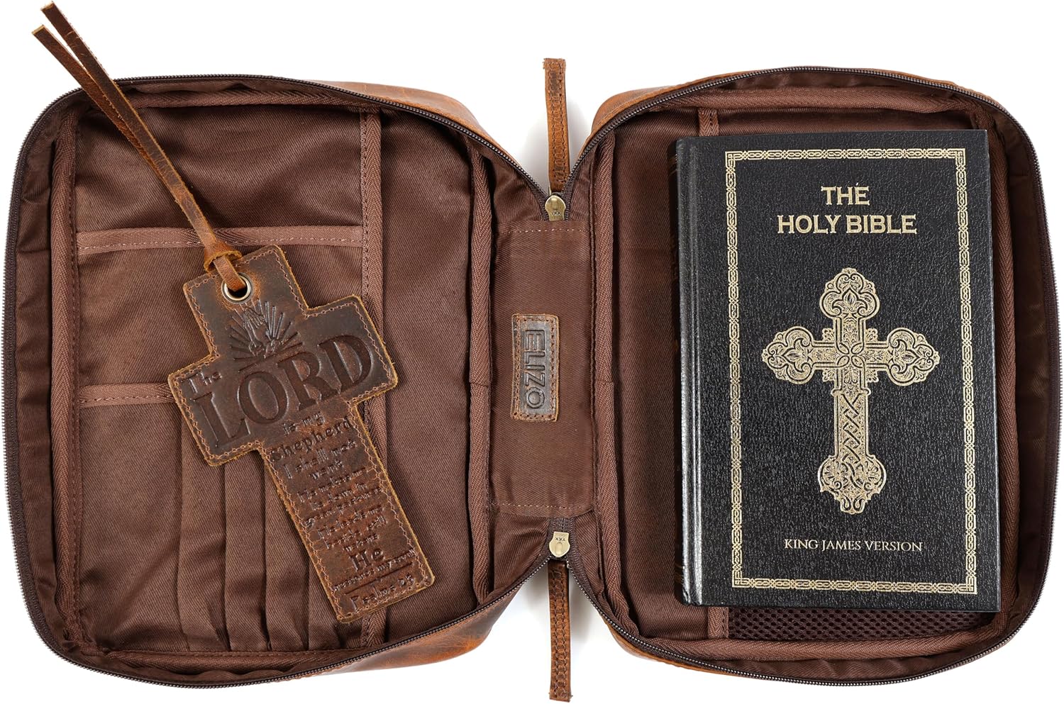 Study Leather Bible Case (Antique)