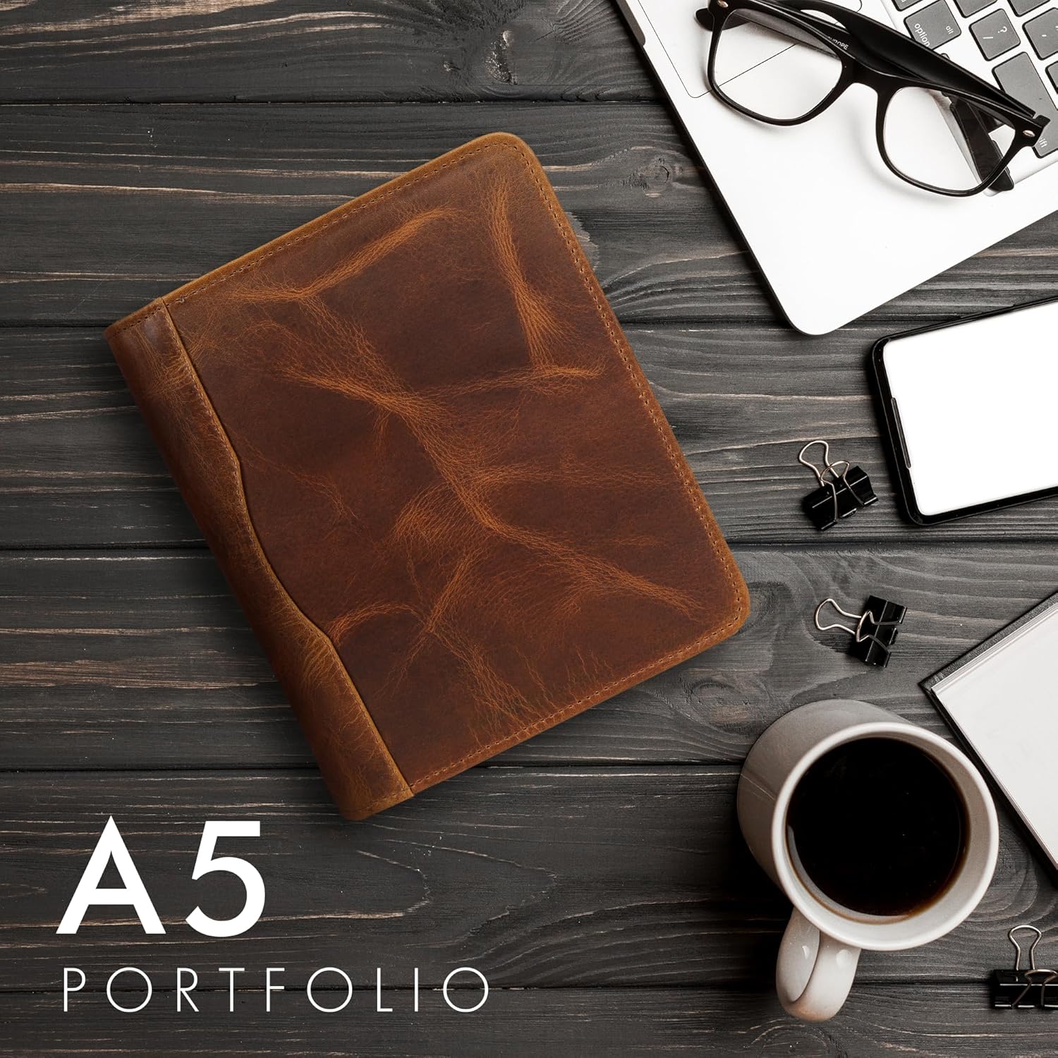 Classic Leather Portfolio (Antique)