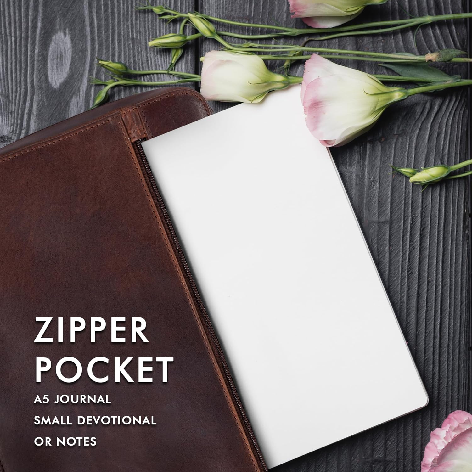 Study Leather Bible Case (Chestnut)