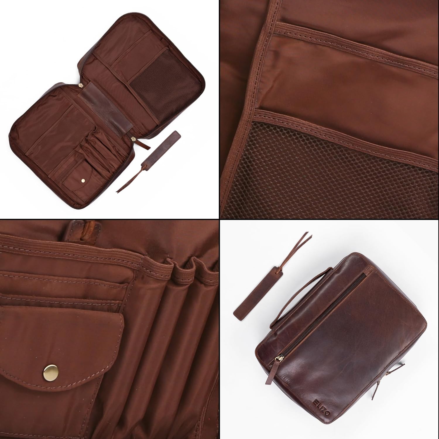 Study Leather Bible Case (Chestnut)