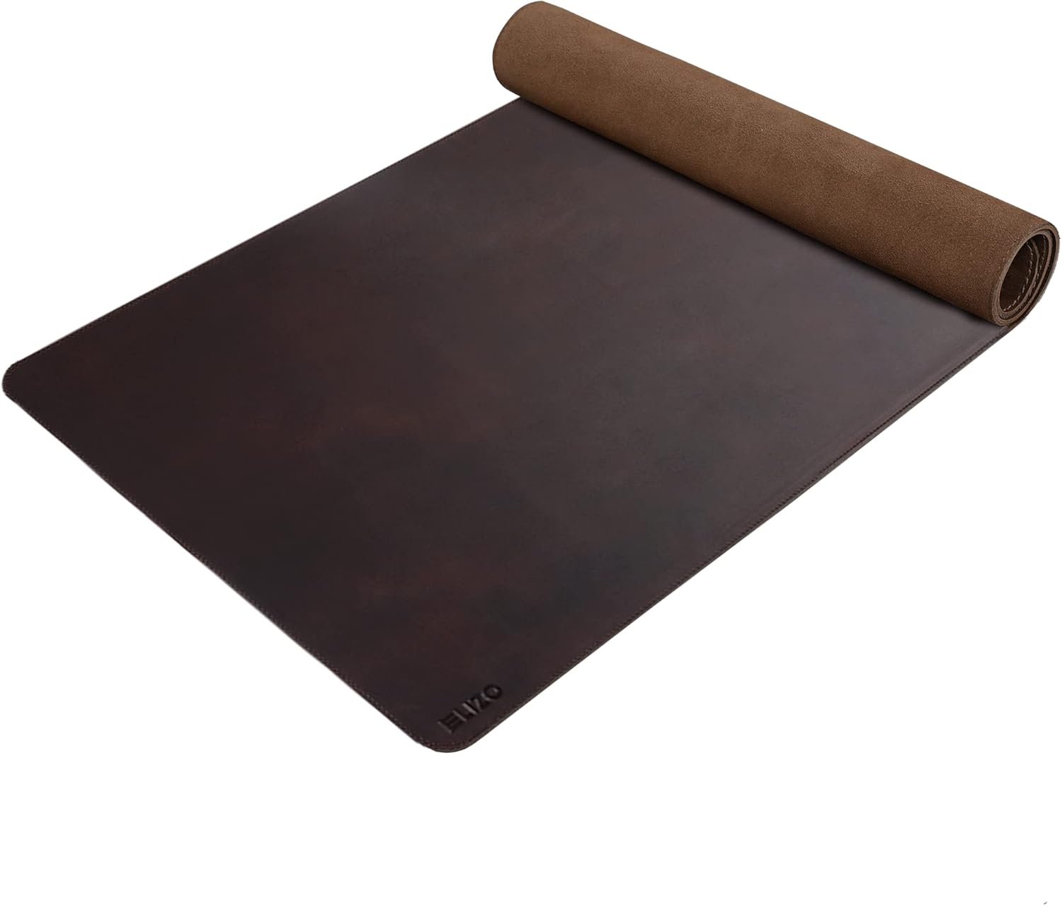 Leather Desk Mat Set (3mm) Double layer (Chestnut)