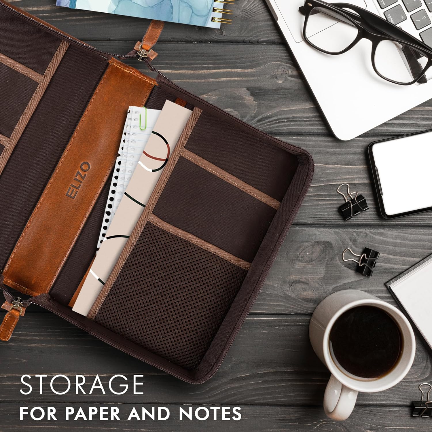 Small Leather Bible Case (Cognac/Tan)