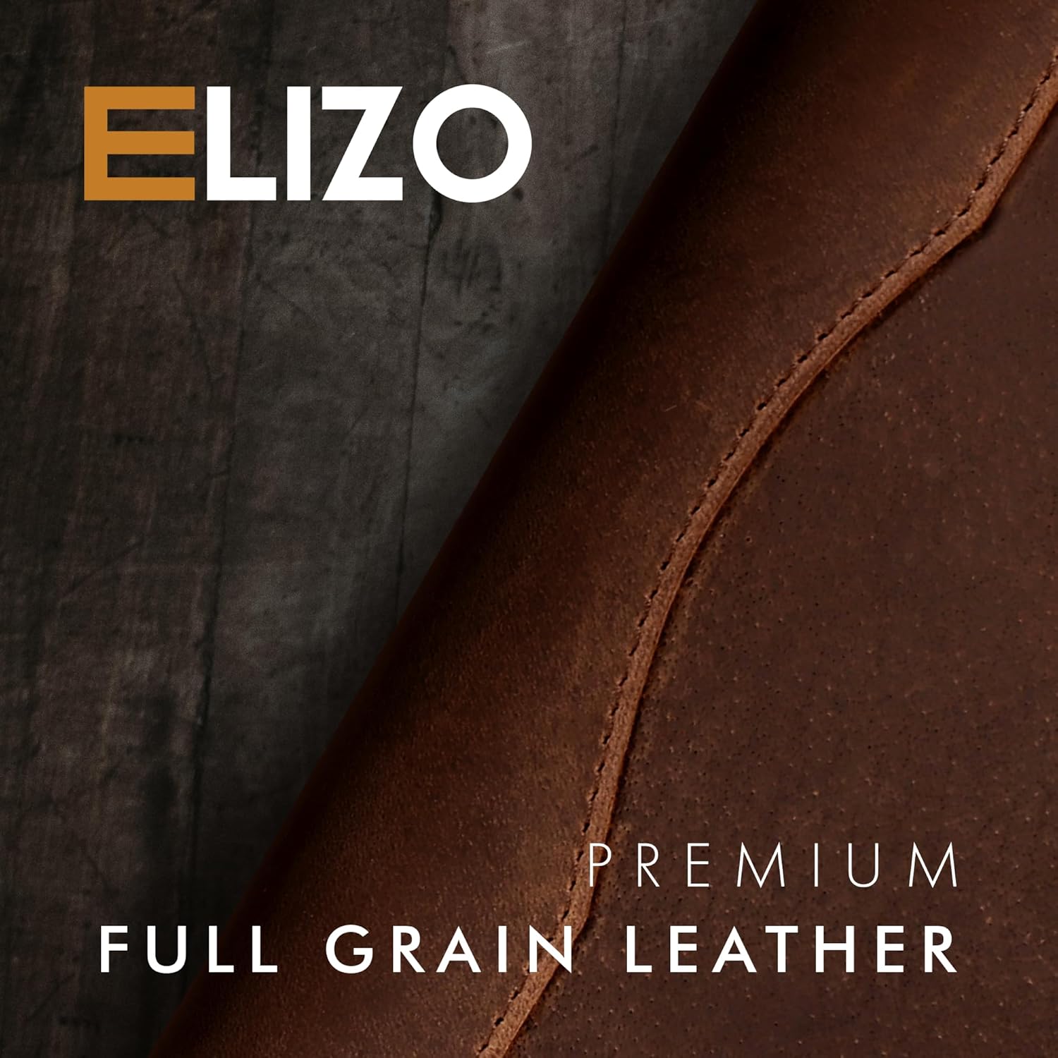 A5 Leather Portfolio & Notebook Cover (Grizzly)