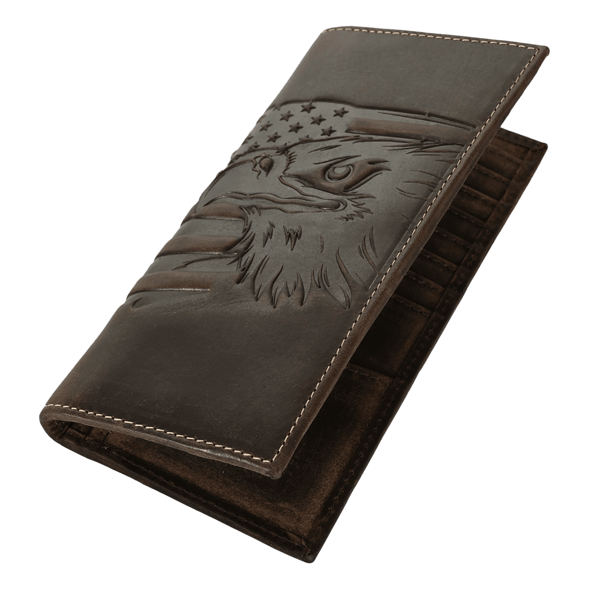 Mens Long Wallet (Eagle) - Elizo