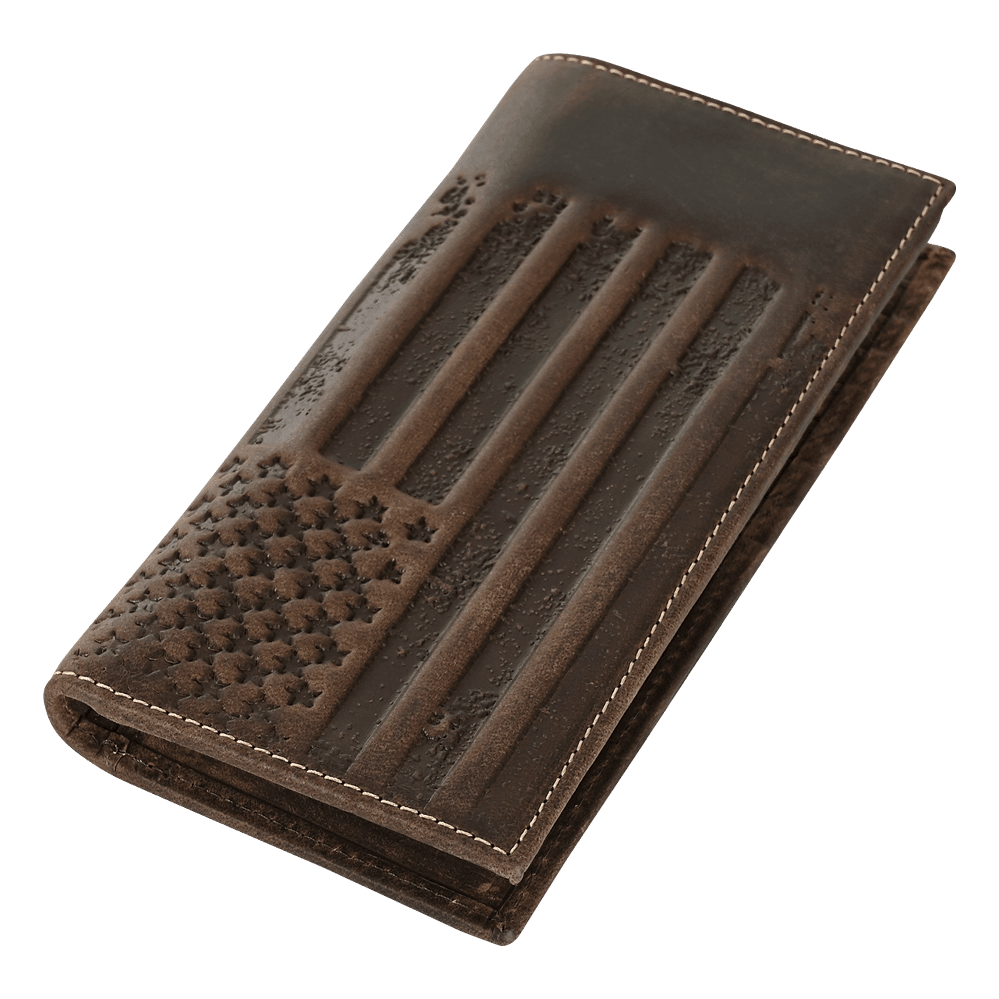Mens Long Wallet (Large American Flag) - Elizo