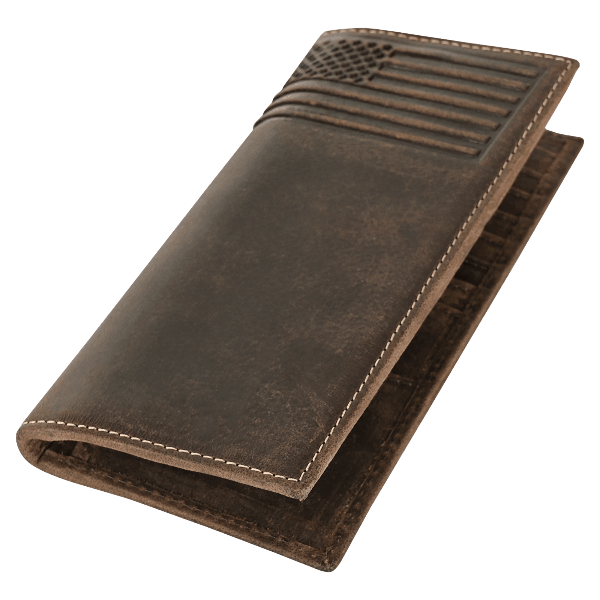 Mens Long Wallet (Small American Flag) - Elizo