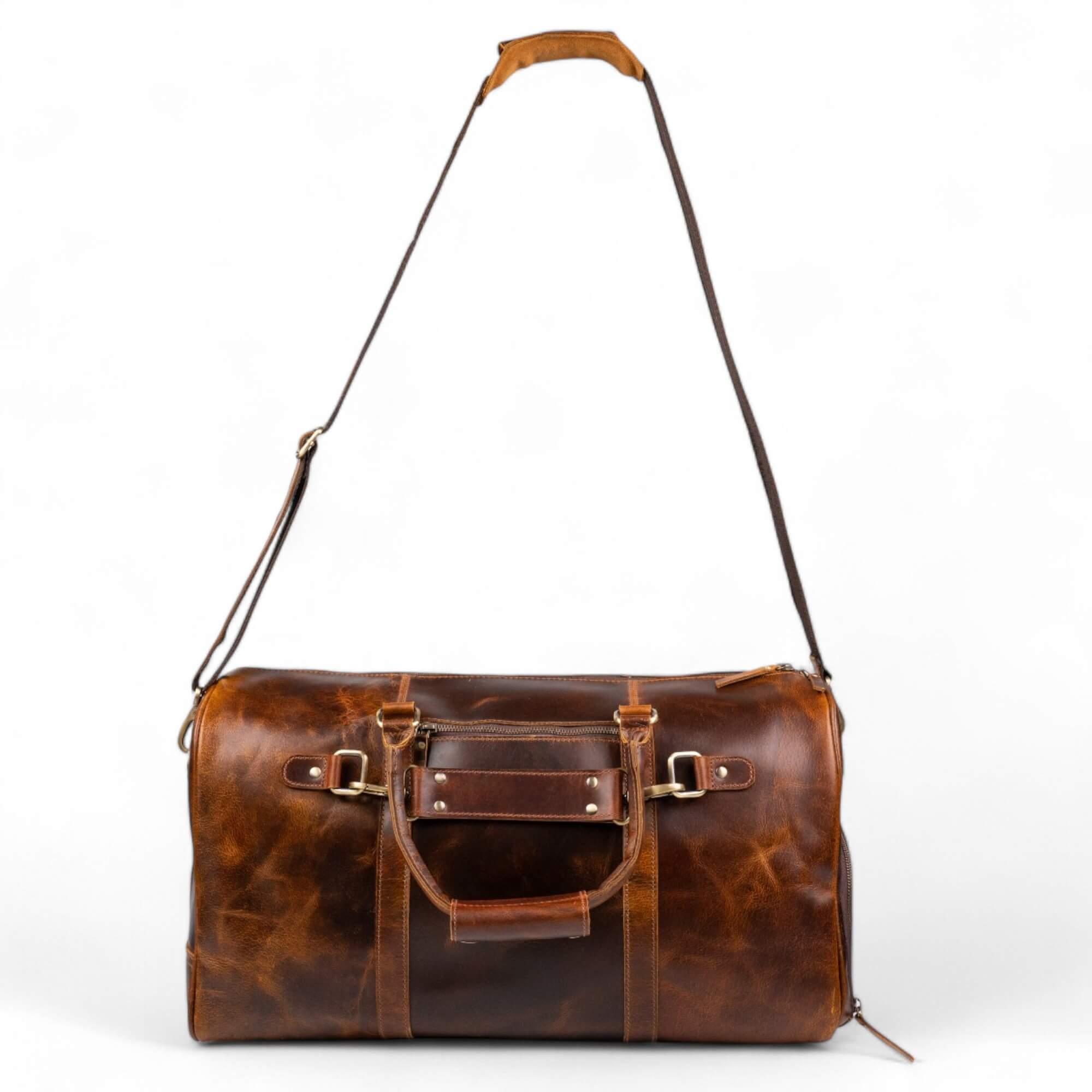 Leather Duffle Bag Drift Moor Collection - Elizo