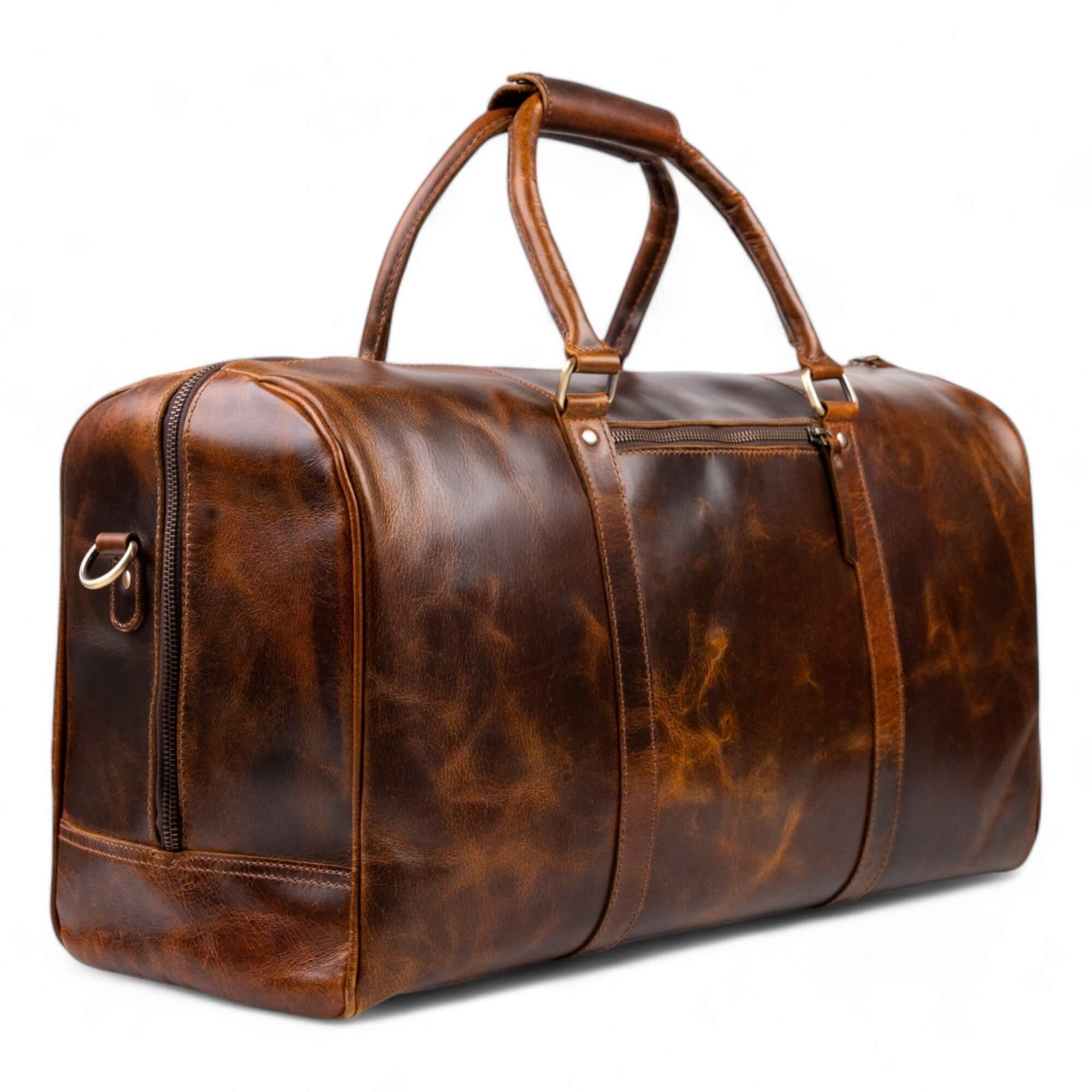 Leather Duffle Bag Drift Moor Collection - Elizo