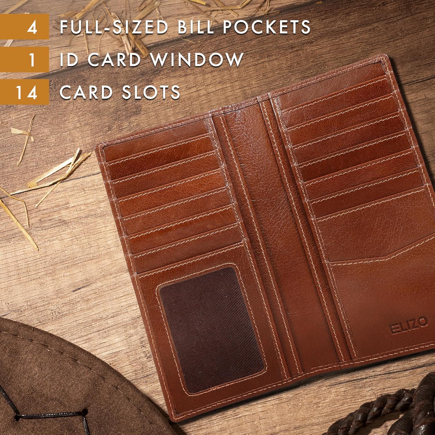 Mens Long Wallet (Stag)