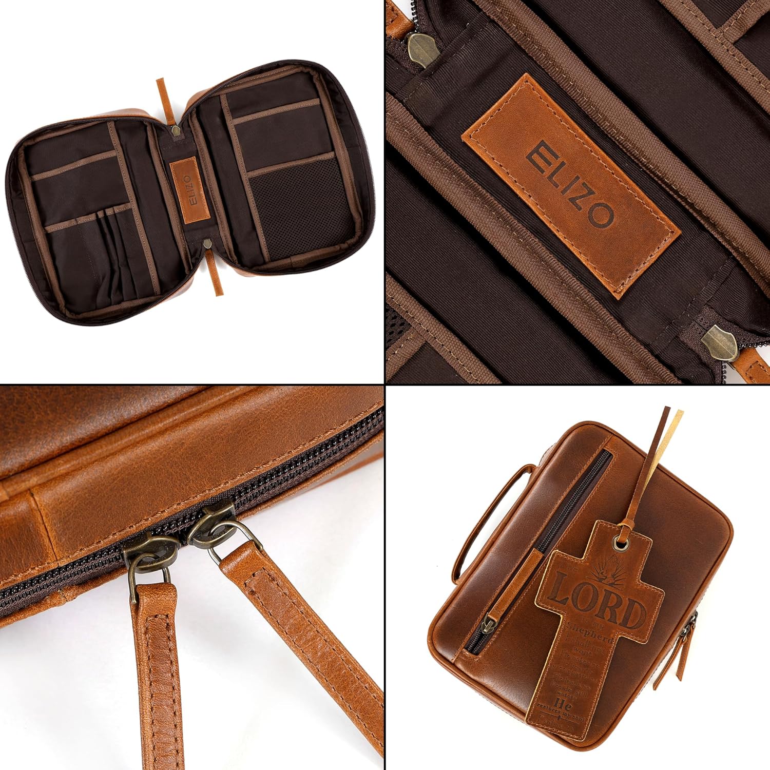 Standard Leather Bible Case (Cognac)