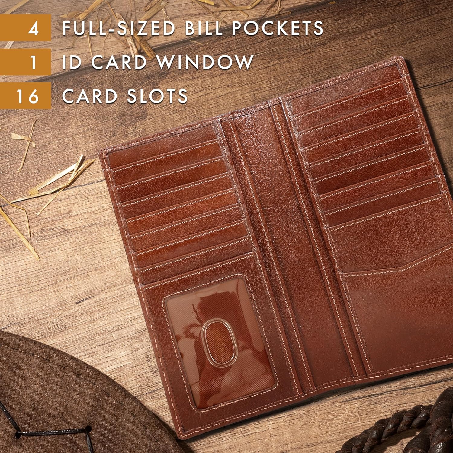 Mens Long Wallet (Tequila)