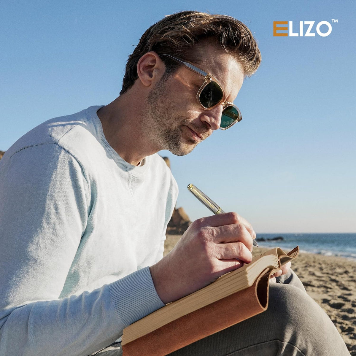 Large Leather Journal, #product_type - Elizo