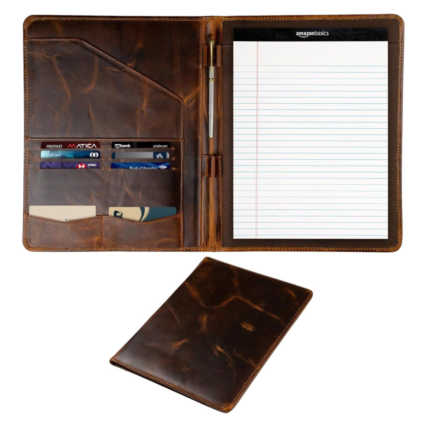 leather portfolio folder