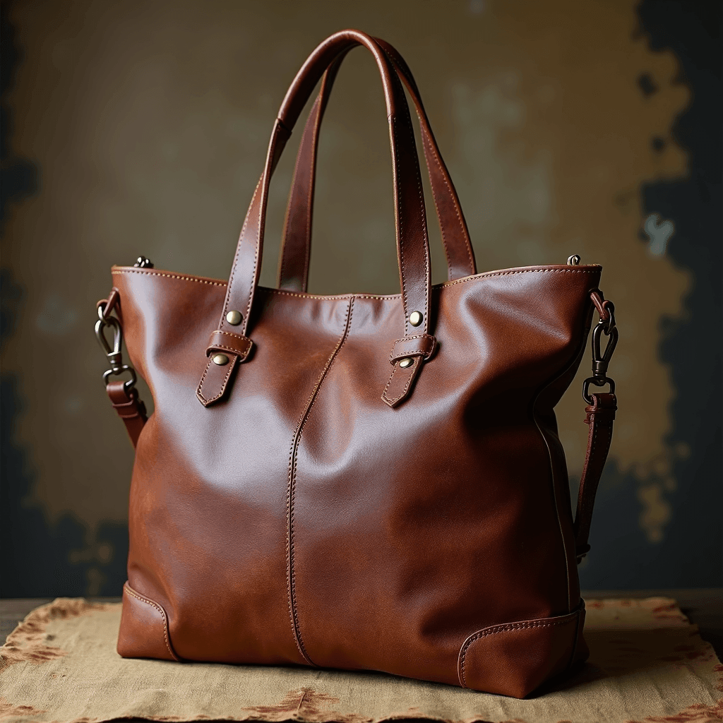Leather Tote Bag For Women Eterna Collection, #product_type - Elizo