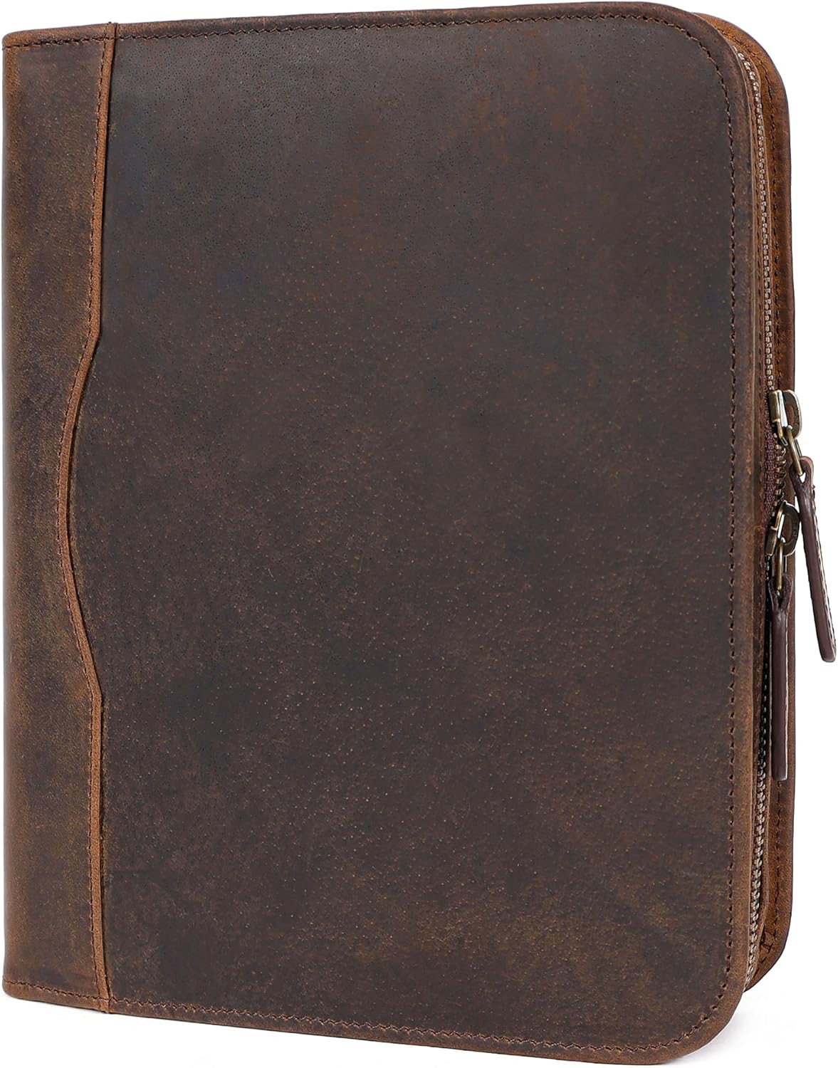 A5 Leather Portfolio & Notebook Cover (Coffee)