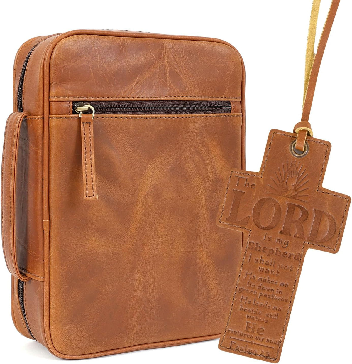 Study Leather Bible Case (Tan), #product_type - Elizo
