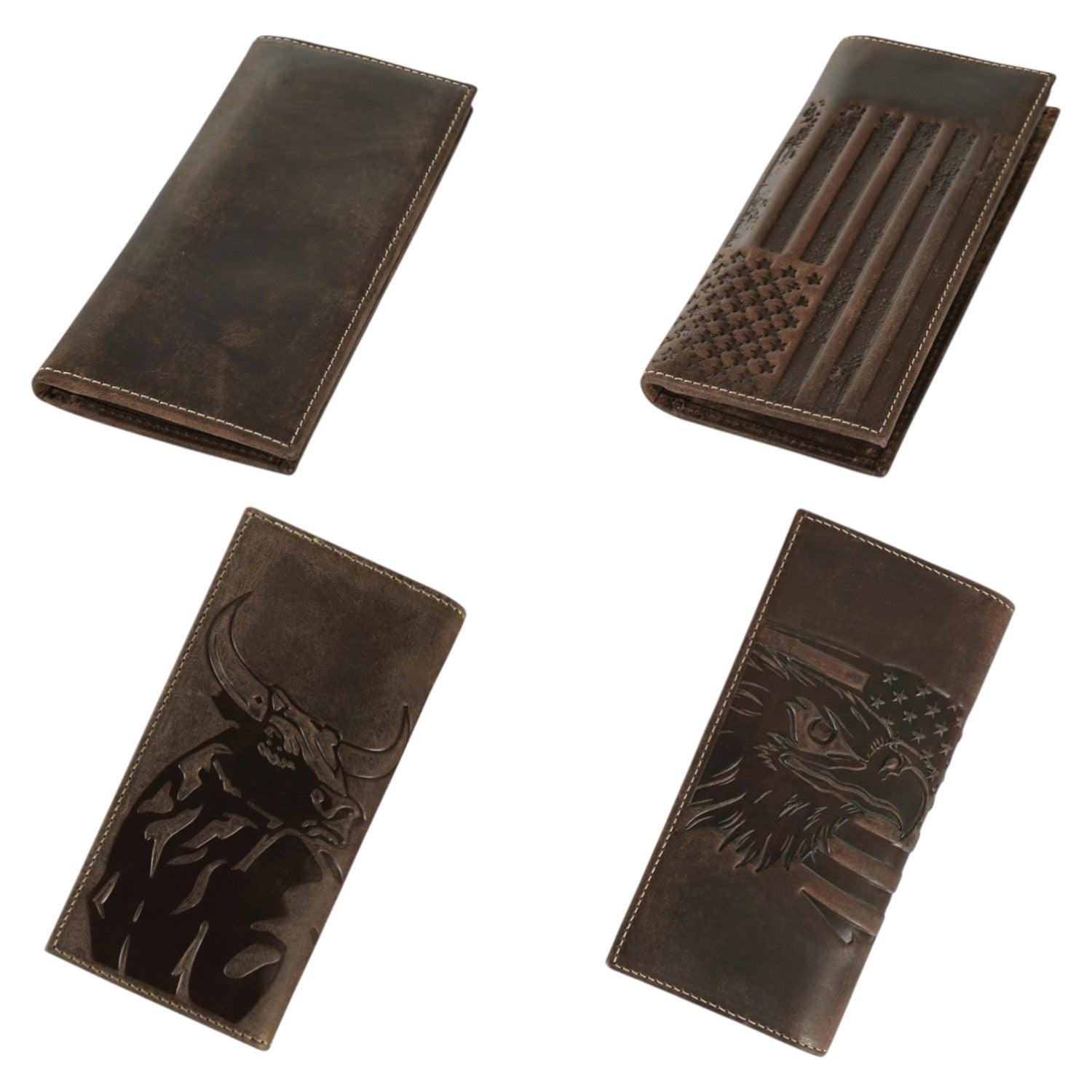 long leather wallet mens