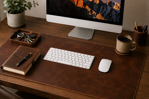leather desk mat