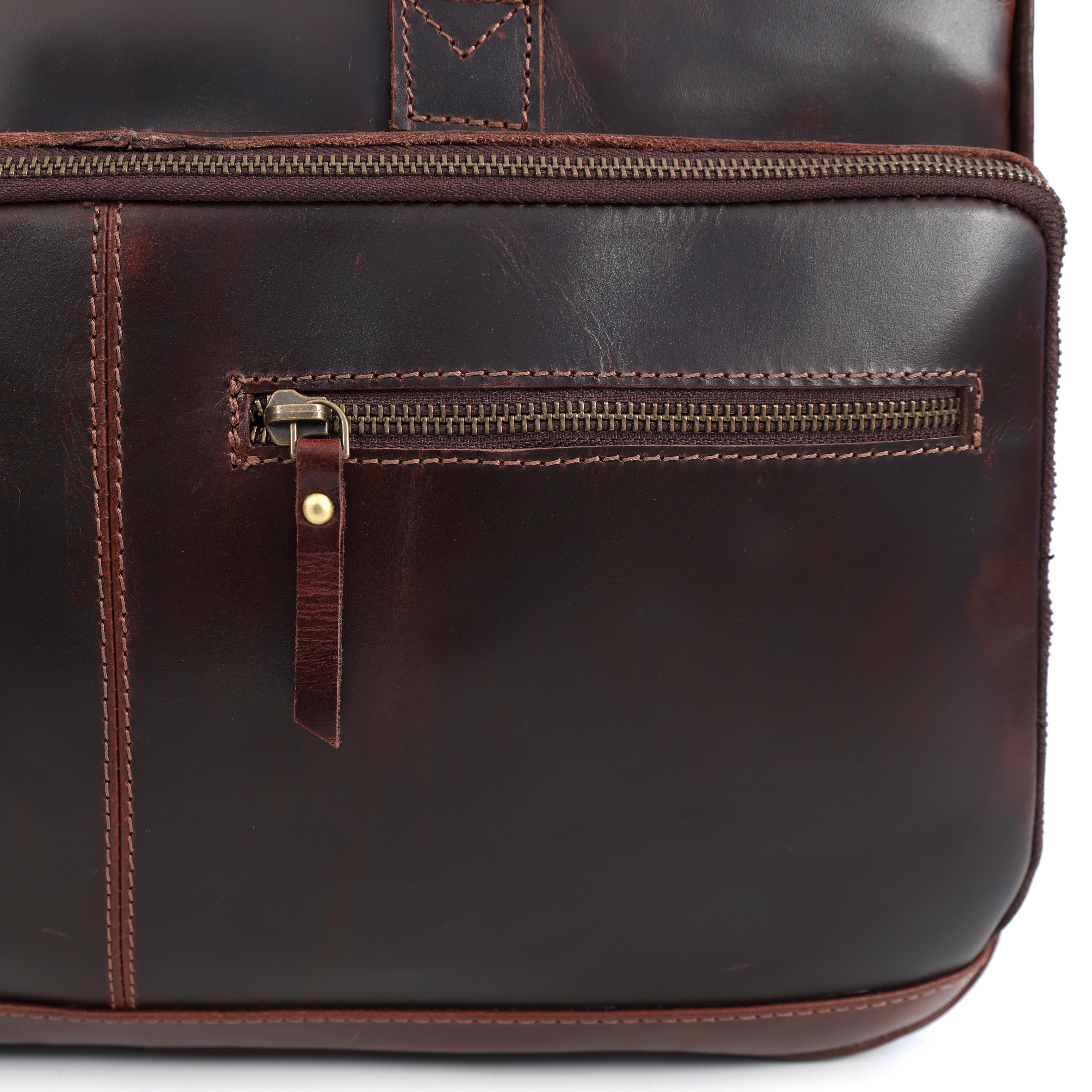 Leather Briefcase for 16-Inch Laptop