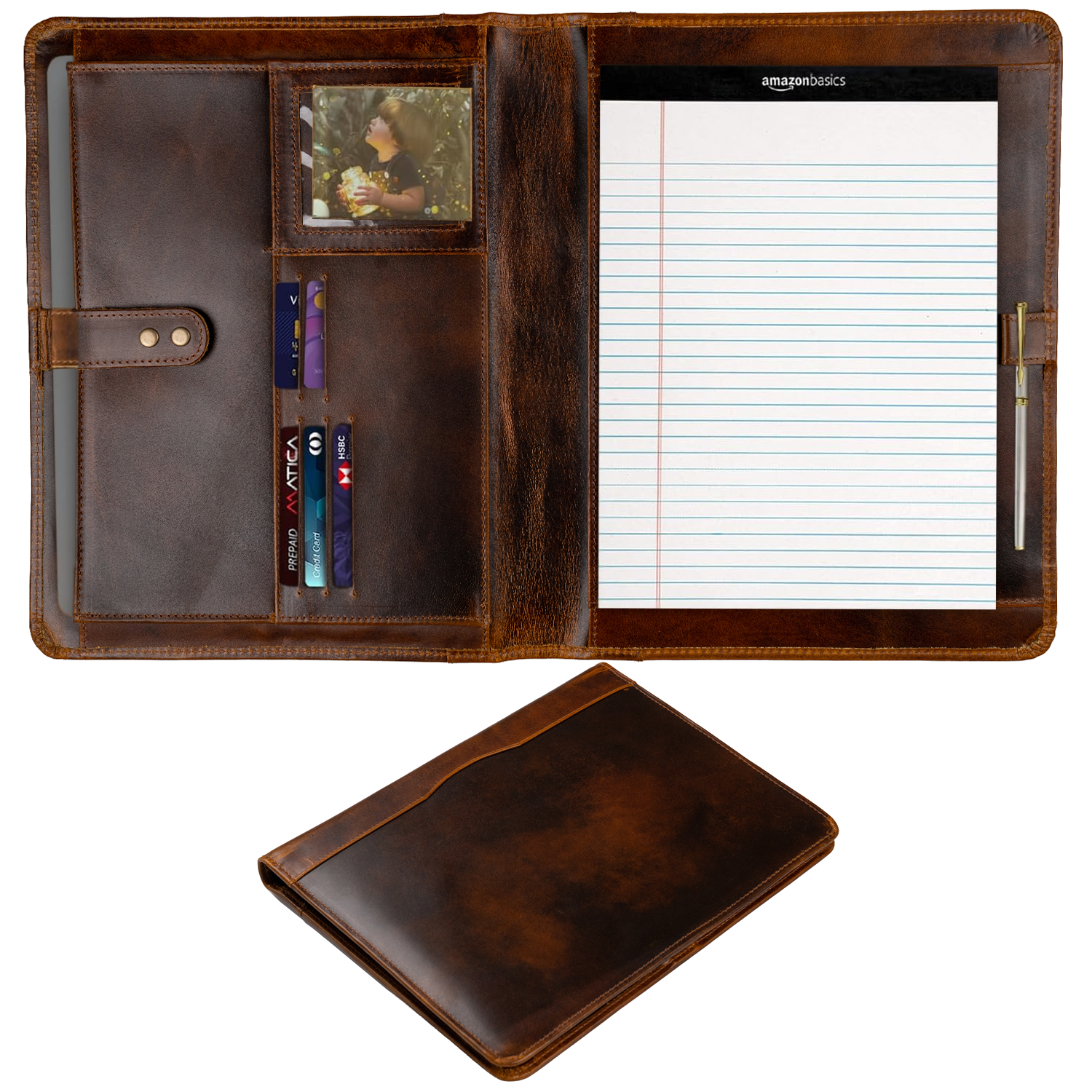 Leather Portfolio Organizer - Elizo