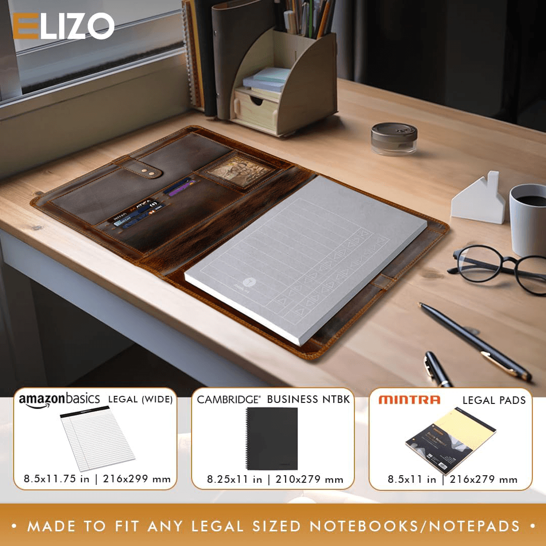 Leather Portfolio Organizer - Elizo