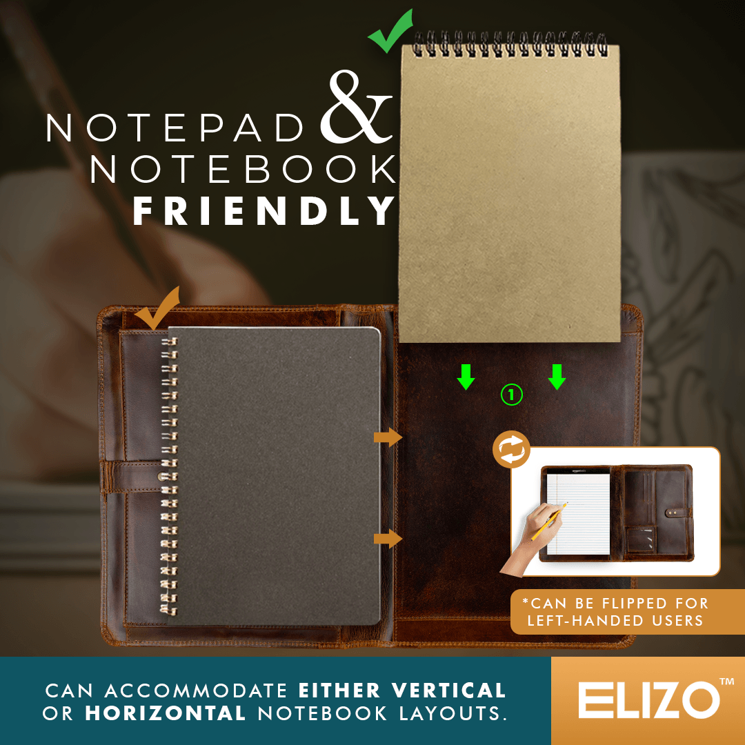 Leather Portfolio Organizer - Elizo