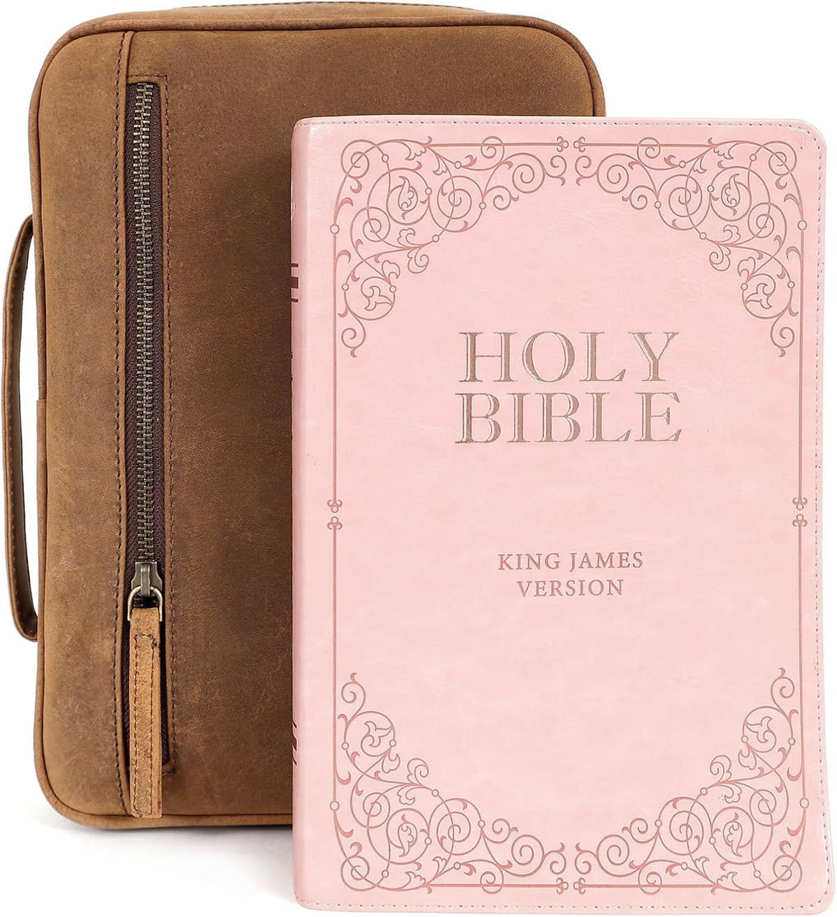 Study Leather Bible Case (Grizzly)