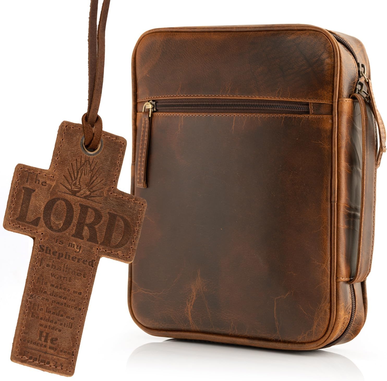 Large Leather Bible Case
