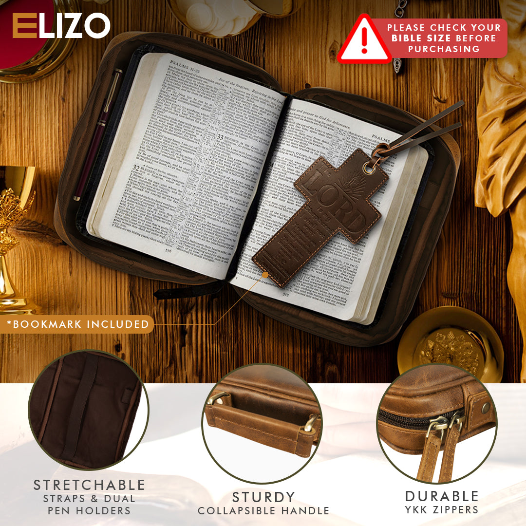Medium Leather Bible Case