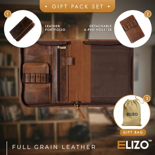 Small Leather Portfolio - Elizo