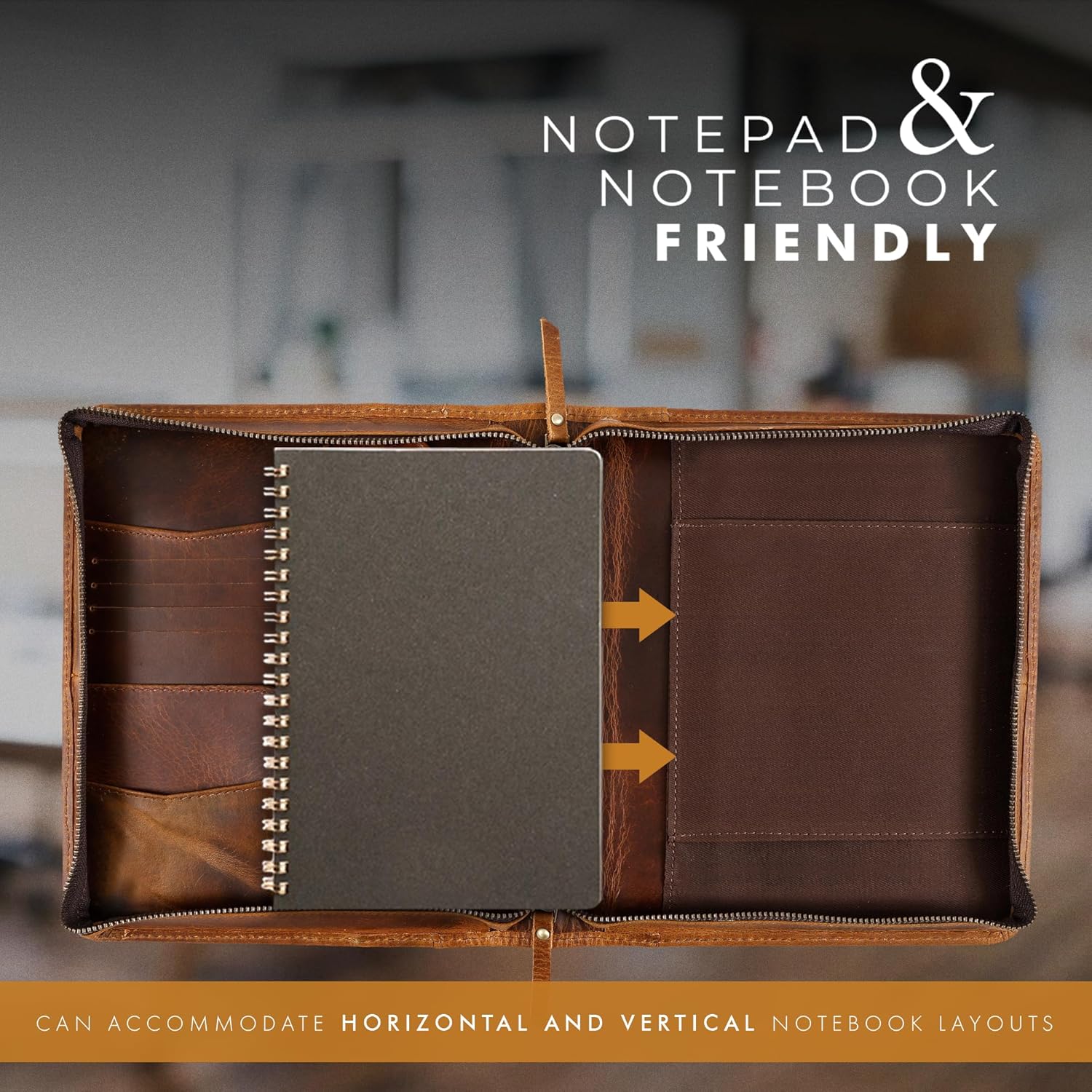 Classic Leather Portfolio (Antique)