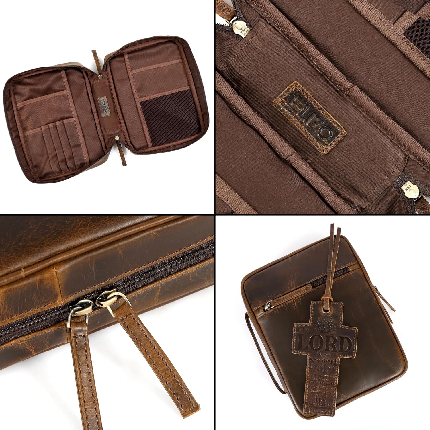 Study Leather Bible Case (Antique)