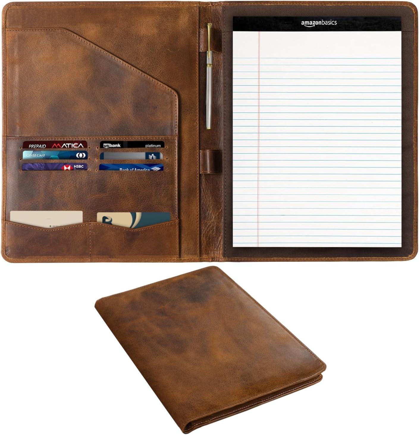 Leather Portfolio: Personalized, Zippered Business Cases