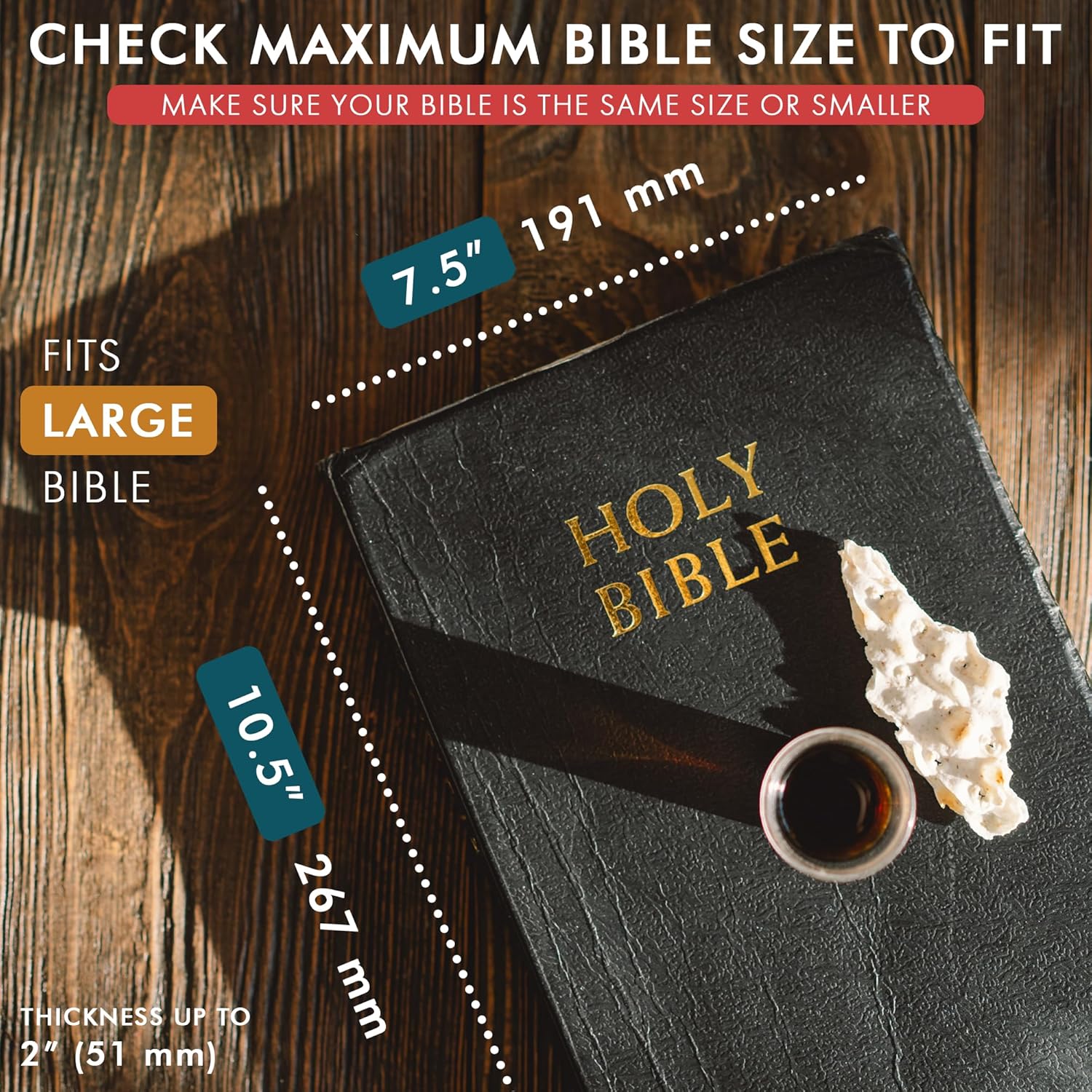 Study Leather Bible Case (Black)