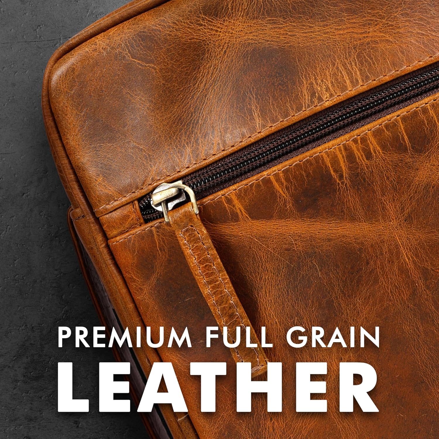 Large Leather Bible Case (Buckskin)