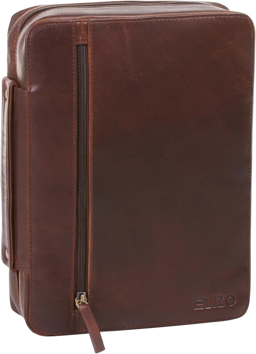 Study Leather Bible Case (Chestnut)