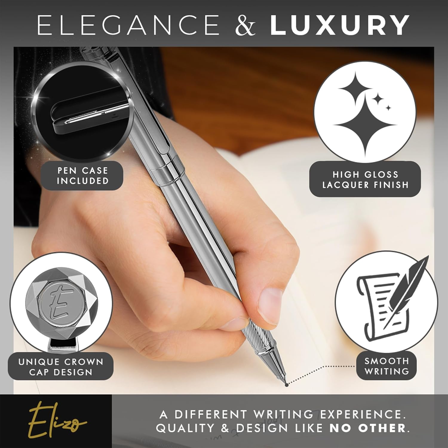 Executive Rollerball Pen (Chrome)