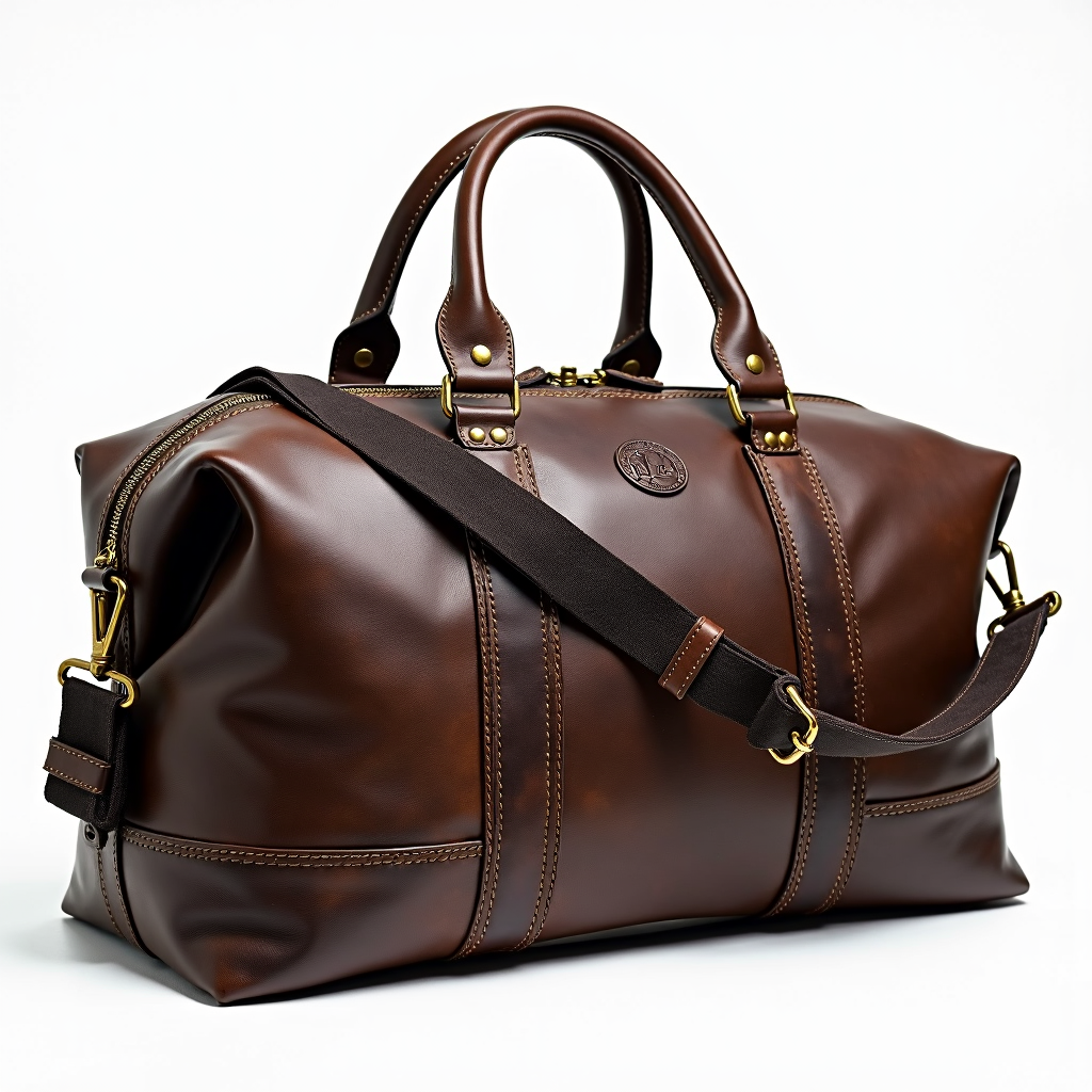 Leather Duffle Bag Ironhide Collection - Elizo